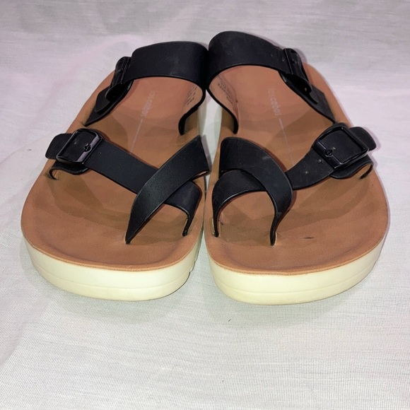 Los Cabos women’s Nin Black Double adjustable Strap Sandals size 40  (9- 9.5) - Picture 12 of 13